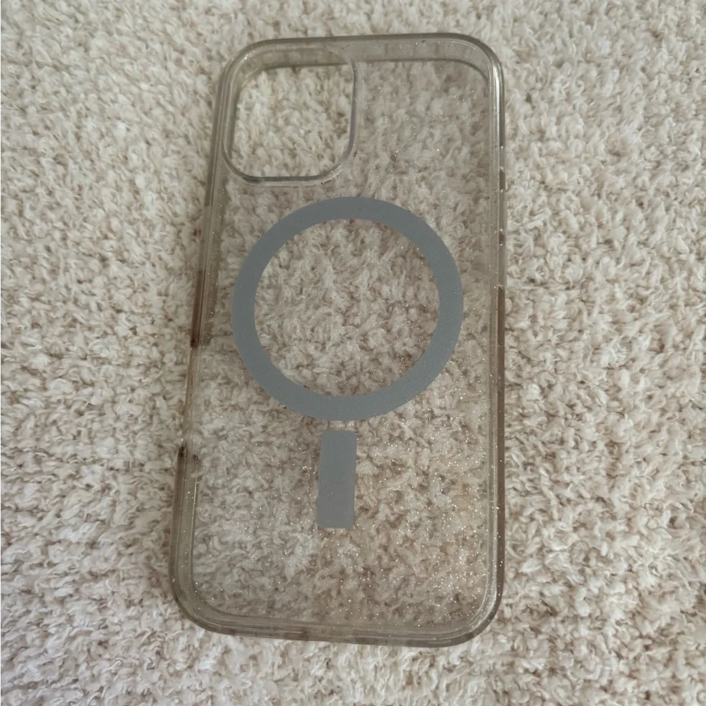 iPhone 16 clear shimmer MagSafe case